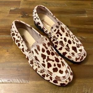 Talbots Cowprint loafers